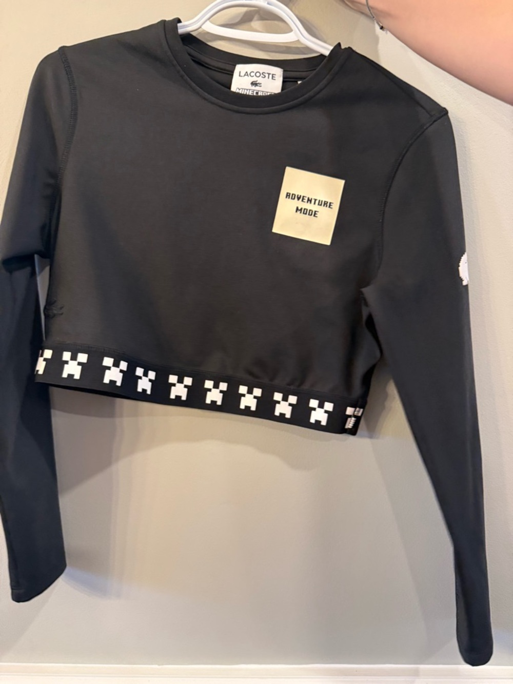 Lacoste Black Minecraft Logo Tee